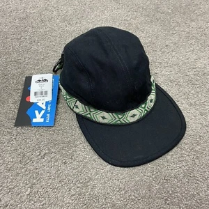 Kavu Strapback Hat Size Small Black Aztec Style USA Made Outdoor Hiking Running - Picture 1 of 7
