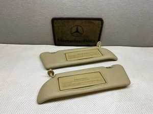 Mercedes Benz W126 Right & Left Sun Visors Beige Used - Picture 1 of 12