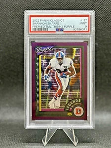 Shannon Sharpe PSA 9 2022 Classics Timeless Tributes púrpura #117 Broncos/50 - Imagen 1 de 2