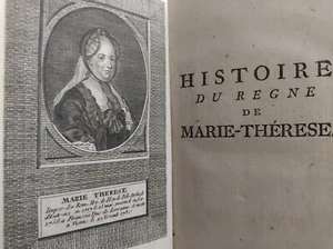 HISTOIRE DU REGNE DE MARIE-THERESE 1781 PFEFFEL AUTRICHE ALLEMAGNE HONGRIE RELIE - Picture 1 of 5