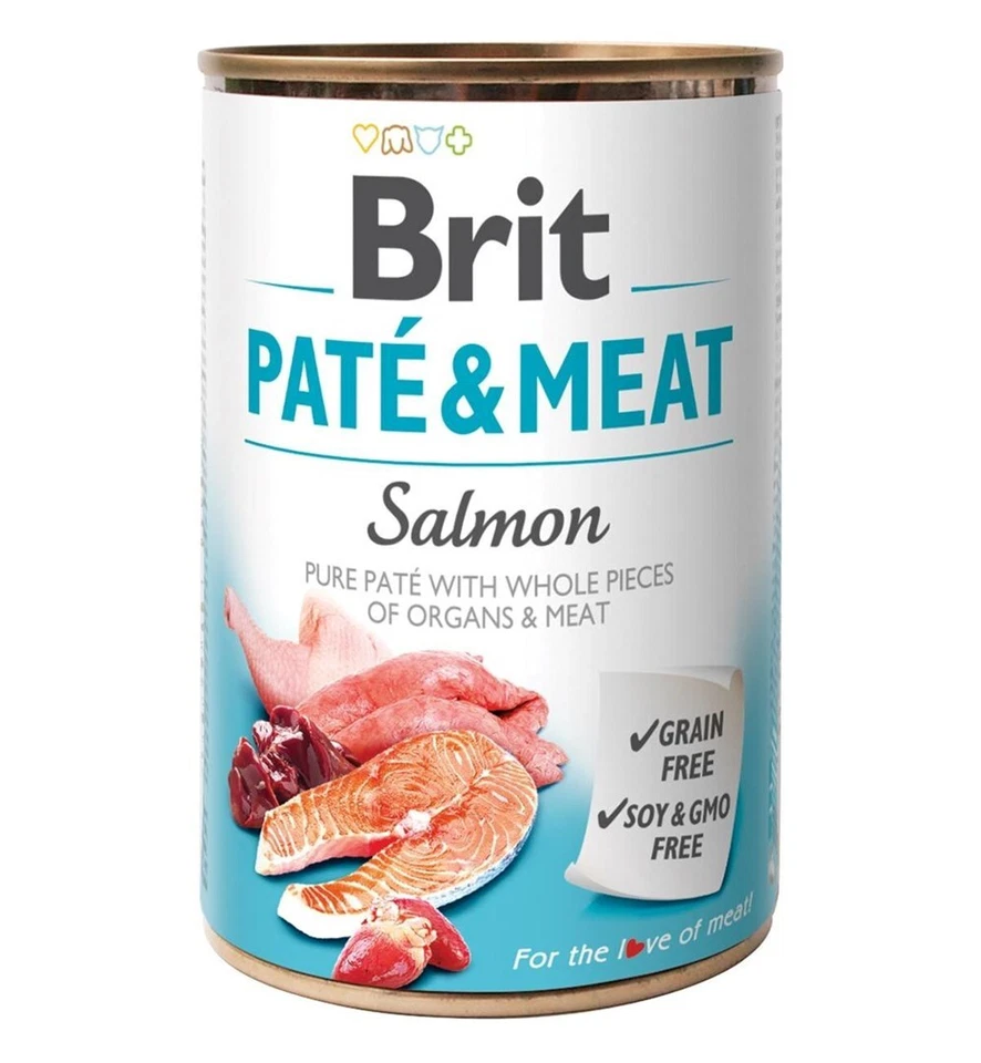 8595602557462 BRIT Paté & Meat mit Lachs - 400g Brit - Bild 1 von 1