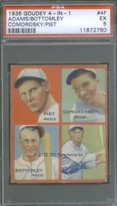1935 Goudey 1 Adams (4F*) Bottomley PSA 5 (2780) - Picture 1 of 2