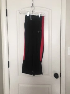 Nike Boys Athletic Jogging Track Pants Size Small Black  Red - Picture 1 of 7