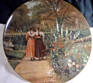 Signed 1978 Royal Bayreuth GERMANY "DOWN MEMORY LANE" 9.75" Collectible PLATE - Picture 1 of 8