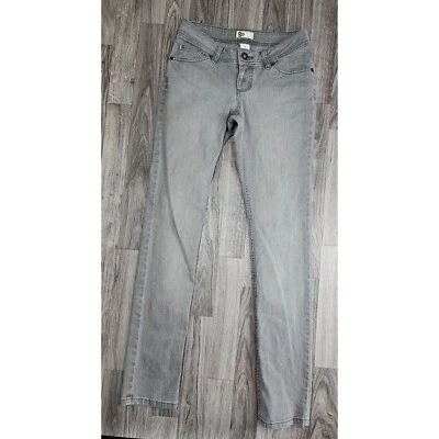 SO Juniors Size 5 Pockets Skinny Grey Denim Jeans - Image 1 of 4