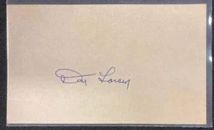 1950S/60S AUTO! BASEBALL SIGNED 3X5 CARD DON LARSEN W/COA JSA AVAILABLE CF - Picture 1 of 2