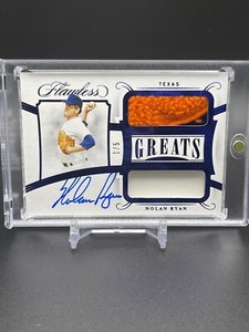 2020 Flawless Nolan Ryan Nasty Patch Relic Auto 1/5 Texas Rangers