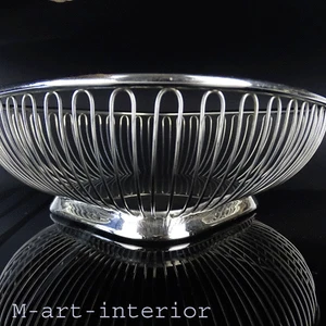 vintage Alessi Edelstahl Ufficio Tecnico Schale Korb Italy Stainless Steel Bowl - Picture 1 of 7