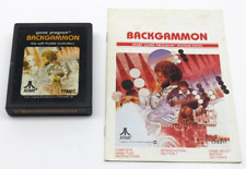 Backgammon (Atari 2600, 1978) By Atari (Cartridge & Manual) NTSC