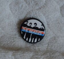 The Beatles Black and White Colored Striped Button