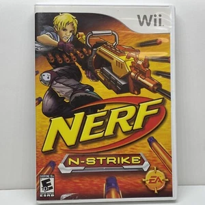 NERF N-STRIKE Nintendo Wii Video Game COMPLETE w Manual Tested & Working - Picture 1 of 5