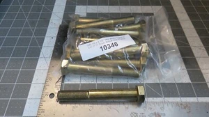 5/8"-18 x 4-1/2" Hex Bolts Grade 8 Lot of 10 Steel Yellow Zinc Plated - Picture 1 of 6