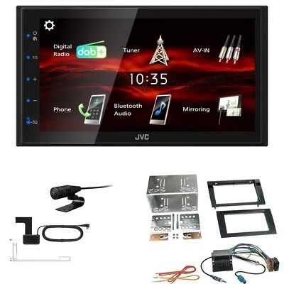 JVC KW-M180DBT 2DIN DAB+ Autoradio für Seat Exeo ab 2009 schwarz ohne Canbus - Bild 1 von 4
