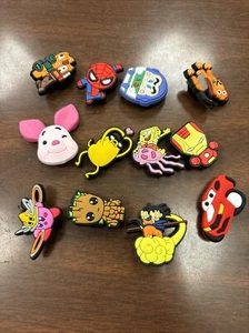 Croc Jibbitz Silicon ~ lot of 12 # 361 Movie And Tv Characters - Picture 1 of 1