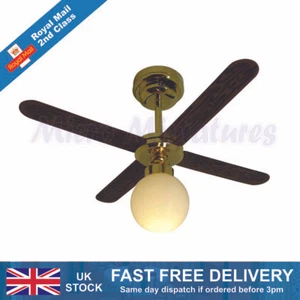 Puppenhaus LED Deckenventilator 1/12 Maßstab (00644) - Bild 1 von 1