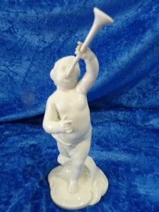 Nymphenburg modelo Frankenthal putto con trombón trombón  - Imagen 1 de 8