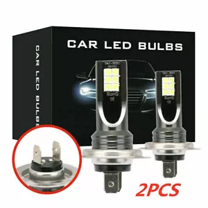 2Pcs H7 LED Headlight Conversion 110W 30000LM 6000K Error Free Canbus Bulbs Set - Picture 1 of 12