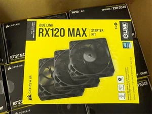 CORSAIR iCUE LINK RX120 MAX 120mm PWM Thick Fans - Starter Kit – High Static Pre - Afbeelding 1 van 1