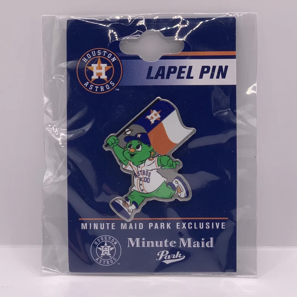 HOUSTON ASTROS ORBIT w/ Texas Flag Lapel Pin MLB Minute Maid Park Exclusive 🔥 - Image 1 of 1