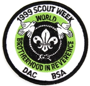 1999 Scout Week World Brotherhood in Reverence Detroit Area Council Patch MI BSA - Picture 1 of 2