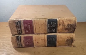 1885 Pacific Reporter Law Books  Volumes 5 & 7 Carbon County Utah Leather Bound - Picture 1 of 9