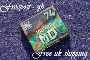 A MAXELL 74 MINUTE RECORDABLE AUDIO MINIDISC - MD - POWERFUL DIGITAL SOUND - Picture 1 of 3