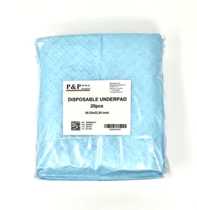 Disposable Underpads 34”x22” Waterproof Pads for Elderly, Baby, Pet Case of 200 - Picture 1 of 8