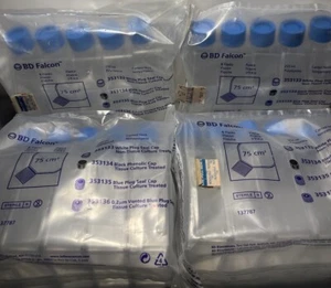 (X20) Corning Falcon REF 353135 Gewebekulturflasche 250 ml 75 cm² Steckverschlusskappe - Bild 1 von 3