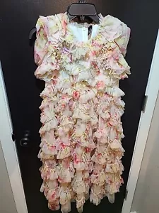 Needle And Thread Pfingstrose Versprechen Marilla Rüschen Kinder Kleid Größe 11 Mädchen - Bild 1 von 6