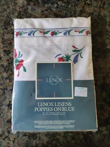 Mantel Lenox POPPY ON BLUE 60x84 Oblongo Fino Mantel Nuevo - Imagen 1 de 4