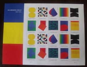 US Briefmarke Forever Bogen #5382-91 - postfrisch - Ellsworth Kelly (knitterte Ecke) - Bild 1 von 1