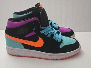 Nike Air Jordan 1 Mid GS “Candy”, Multicolor Colorblock 554725-083 Mens 7 - Picture 1 of 13