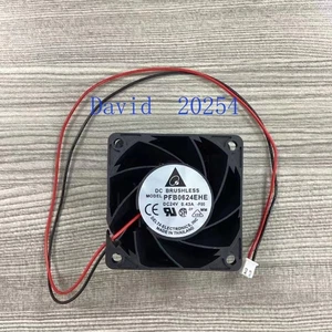 Delta 6038 6CM 24V 0.43A PFB0624EHE DC Inverter Ventilatore Doppia Sfera+2 Fili A1P(FS) - Foto 1 di 3