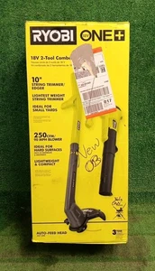 RYOBI 10" String Trimmer & 250CFM Blower Combo Kit - TOOLS ONLY - PCLCK201K - Picture 1 of 6