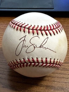 TIM SALMON 4 SIGNED AUTOGRAPHED OAL BASEBALL!  Angels! - Picture 1 of 2