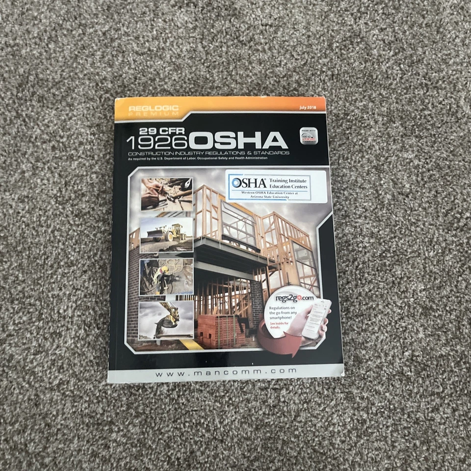 29 CFR 1926 OSHA Construction Industry Regs & Standards July 2018 - Image 1 of 1