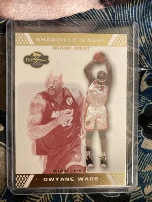 2007 Topps Co-Signers Dwyane Wade Shaquille O’Neal #6/109 GOLD Heat (Lebron #) - Imagem 1 de 2