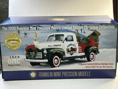 Franklin Mint 1950 GMC Pickup Truck 2000 Christmas Collectible 1:24 Die Cast - Image 1 of 4