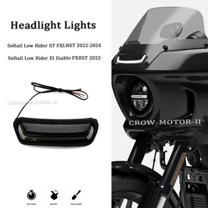 Headlight LED Fairing Vent Light For Harley Softail Low Rider ST FXLRST 2022-24 - Picture 1 of 10
