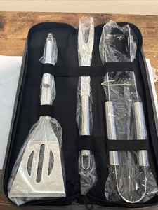 Stainless steel barbecue tool set three-piece - Picture 1 of 1