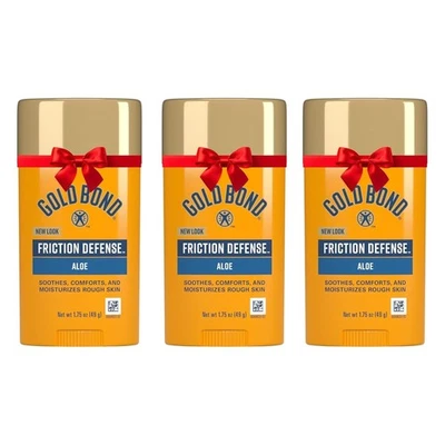 Pacote com 3 bastões Gold Bond Friction Defense conforto e hidratação pele irritada - Imagem 1 de 4