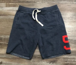 Y2K Hollister Herren Large blau bequeme Fleece Sweat Shorts - Bild 1 von 7