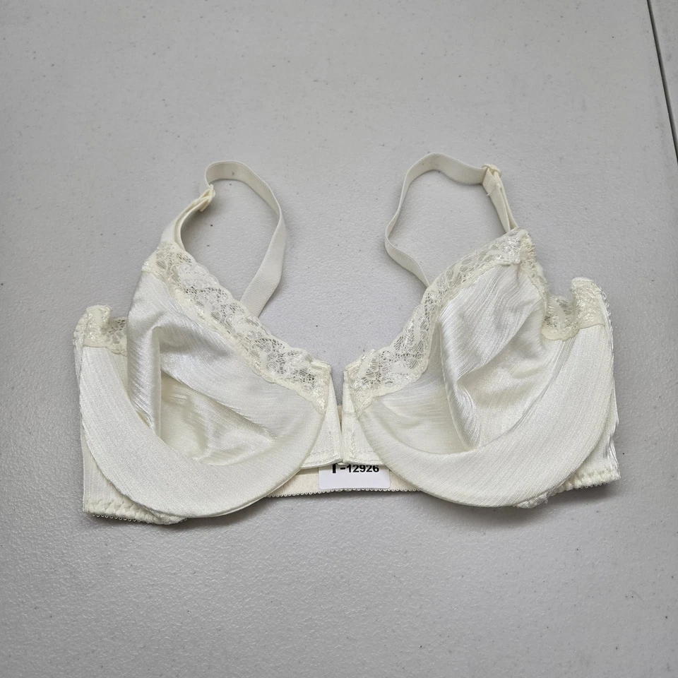 Warner's Women Bra 36D Ivory SHINE ON Adjustable Strap Front Closure - Image 1 of 4