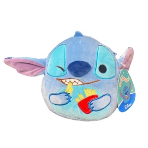 Disney Squishmallows 6.5" Stitch Plush with Fries, Blue New Jazwares - Picture 1 of 5
