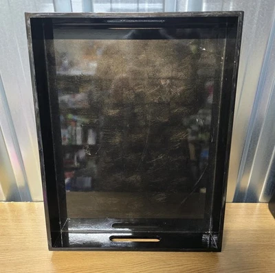 Lacquered Rectangle Rustic Style Tray - Gloss Finish - Brand New - Image 1 of 3
