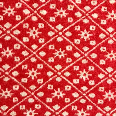 Vintage Roca Home Christmas Throw Blanket Holiday Red White Reversible 53x48 - Image 1 of 4