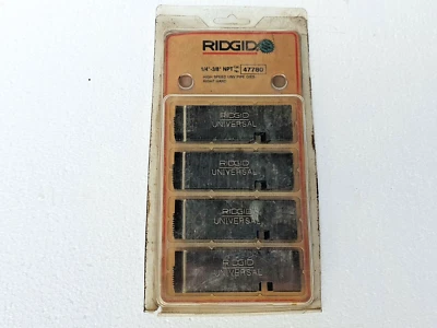 RIDGID 47780 Pipe Dies 1/4"-3/8" NPT High Speed Universal Chaser Set # 1 - Image 1 of 4