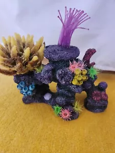 aquarium decor, dark purple, slight use, coral, betta fish, 10 and more, hiding - Picture 1 of 5