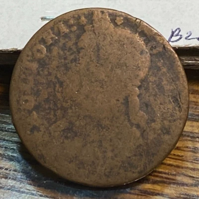 1787 Connecticut Copper Nice Light Brown Good CHRC - Image 1 of 2