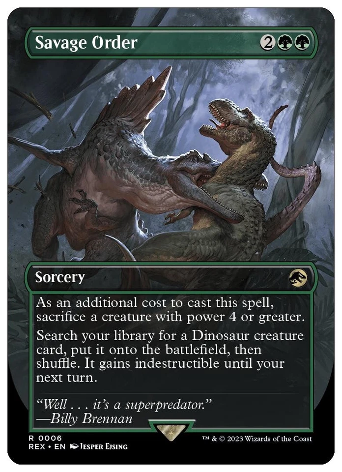 Savage Order FA - Jurassic World Collection REX 0006 - NM EN MTG - Bild 1 von 1